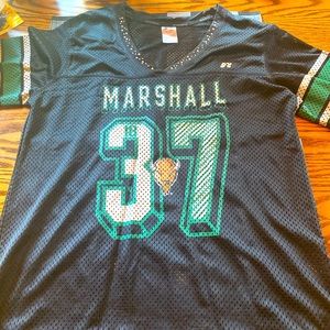 Silky nice Ladies XL Marshall University Football Jersey